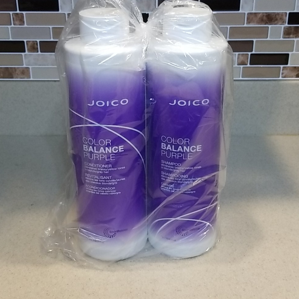 Purple shampoo and conditioner